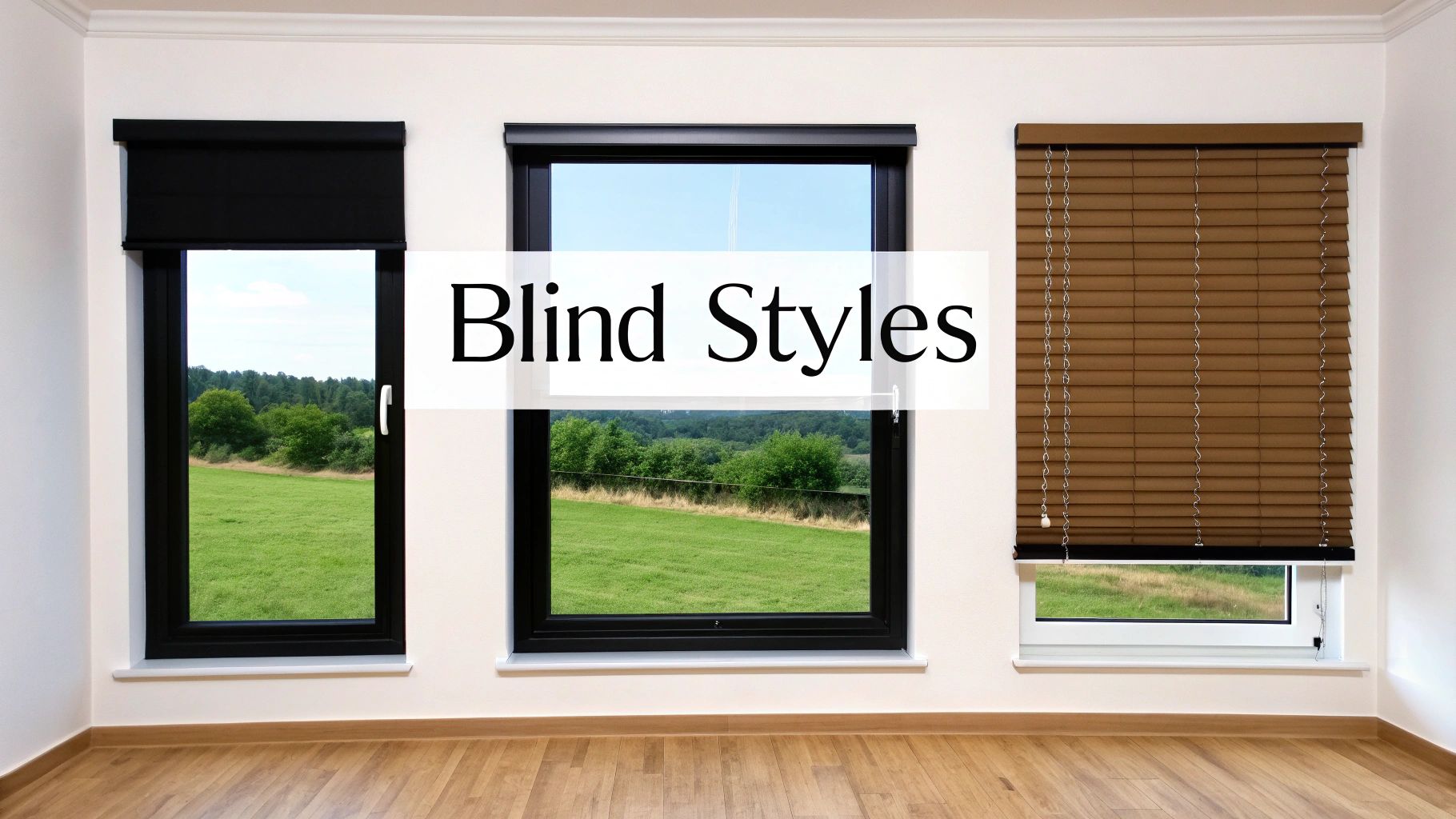 A close-up of white Venetian blinds angled to show how they control light and privacy.