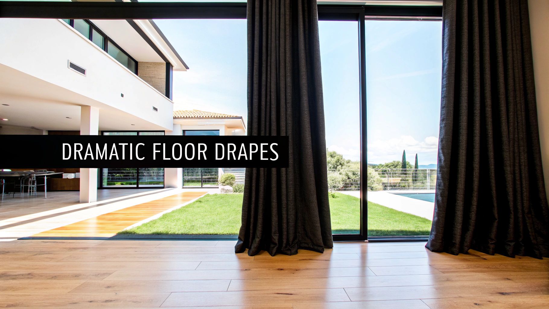 Floor-to-Ceiling Drapes with Modern Hardware