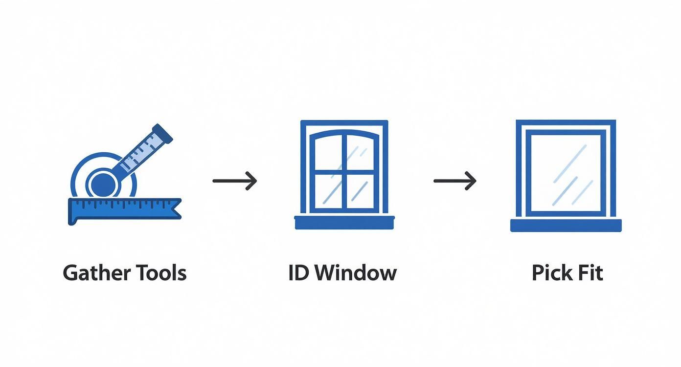 Infographic about how to measure bay windows for blinds