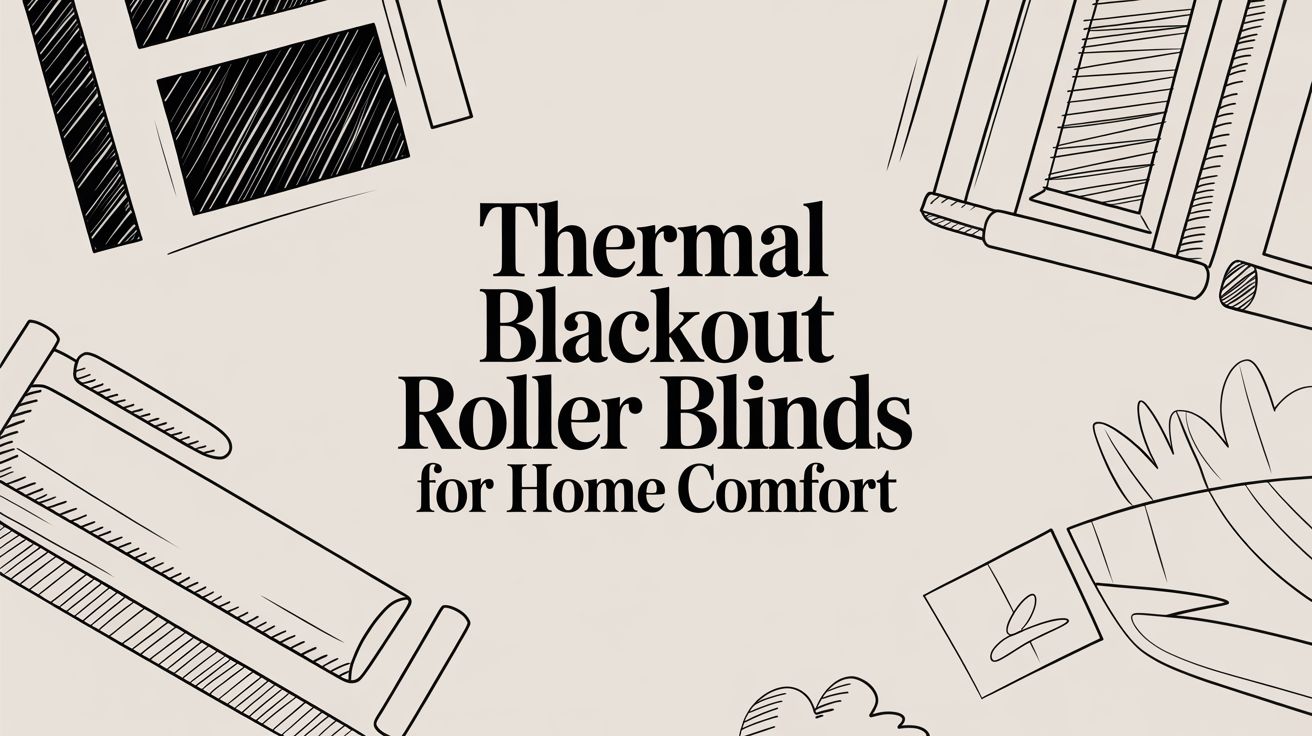 Thermal Blackout Roller Blinds for Home Comfort