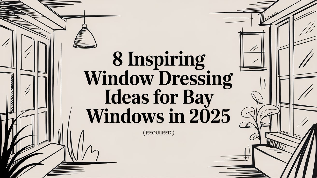 8 Inspiring Window Dressing Ideas for Bay Windows in 2025