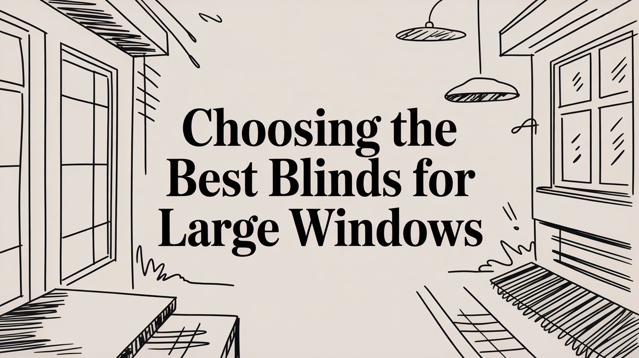 Choosing the best blinds for large windows