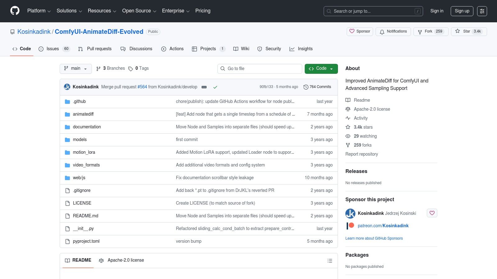 AnimateDiff for ComfyUI/A1111 (motion modules and nodes)