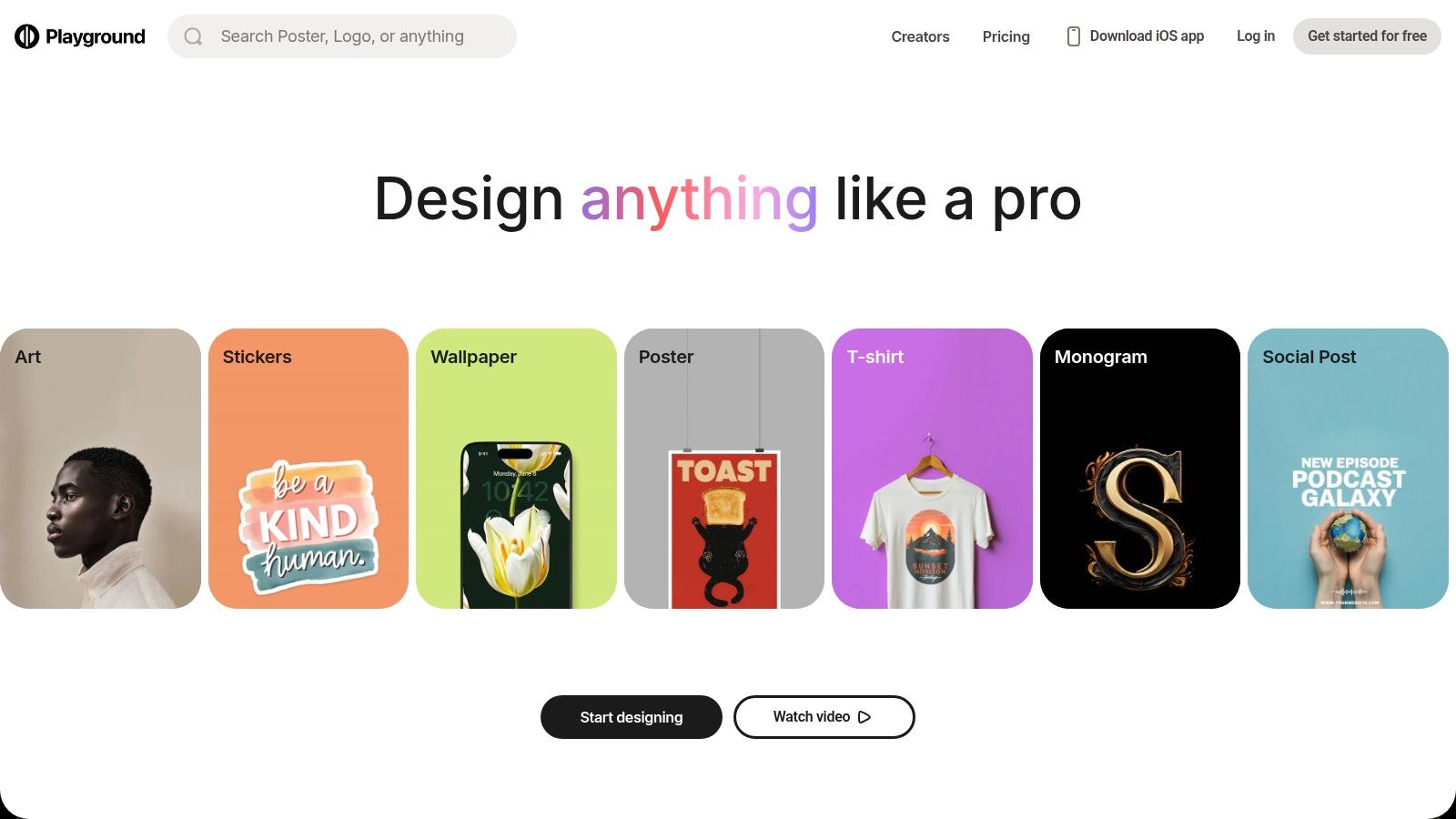 Playground AI showing its design-focused interface with an image being edited on a canvas.