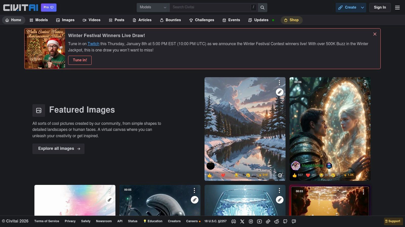 Civitai (model marketplace/library)