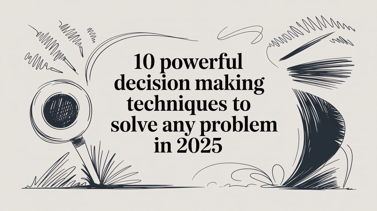 10 Powerful Decision Making Techniques to Solve Any Problem in 2025