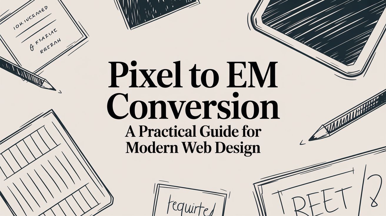 Pixel To Em Conversion A Practical Guide For Modern Web Design