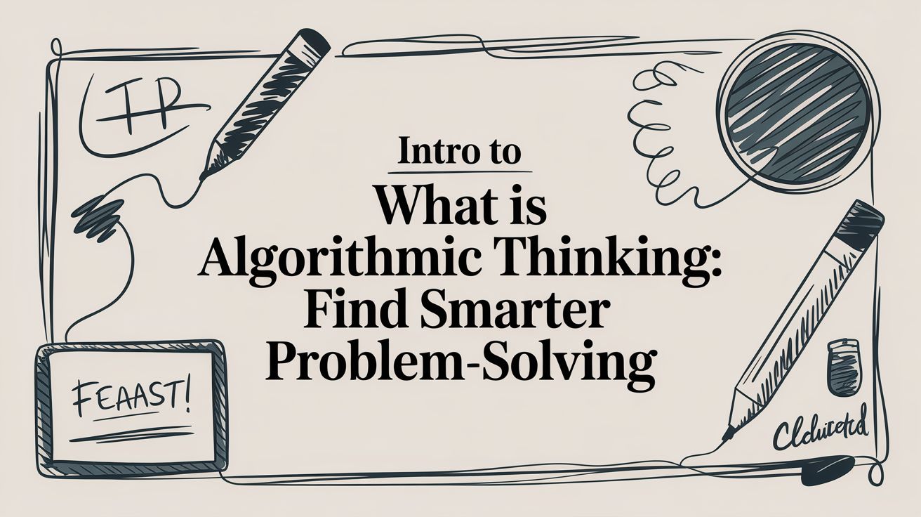 Intro to what is algorithmic thinking: Find smarter problem-solving