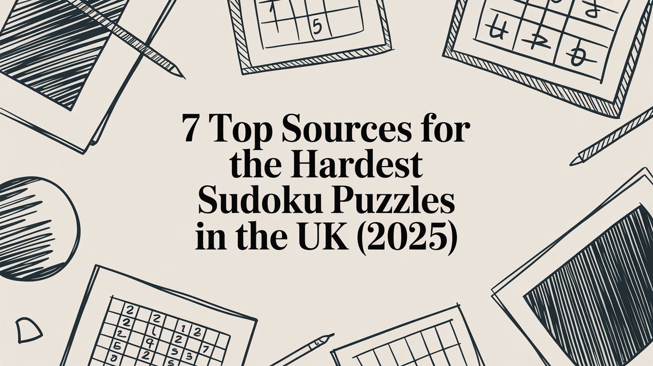 7 Top Sources for the Hardest Sudoku Puzzles in the UK (2025)