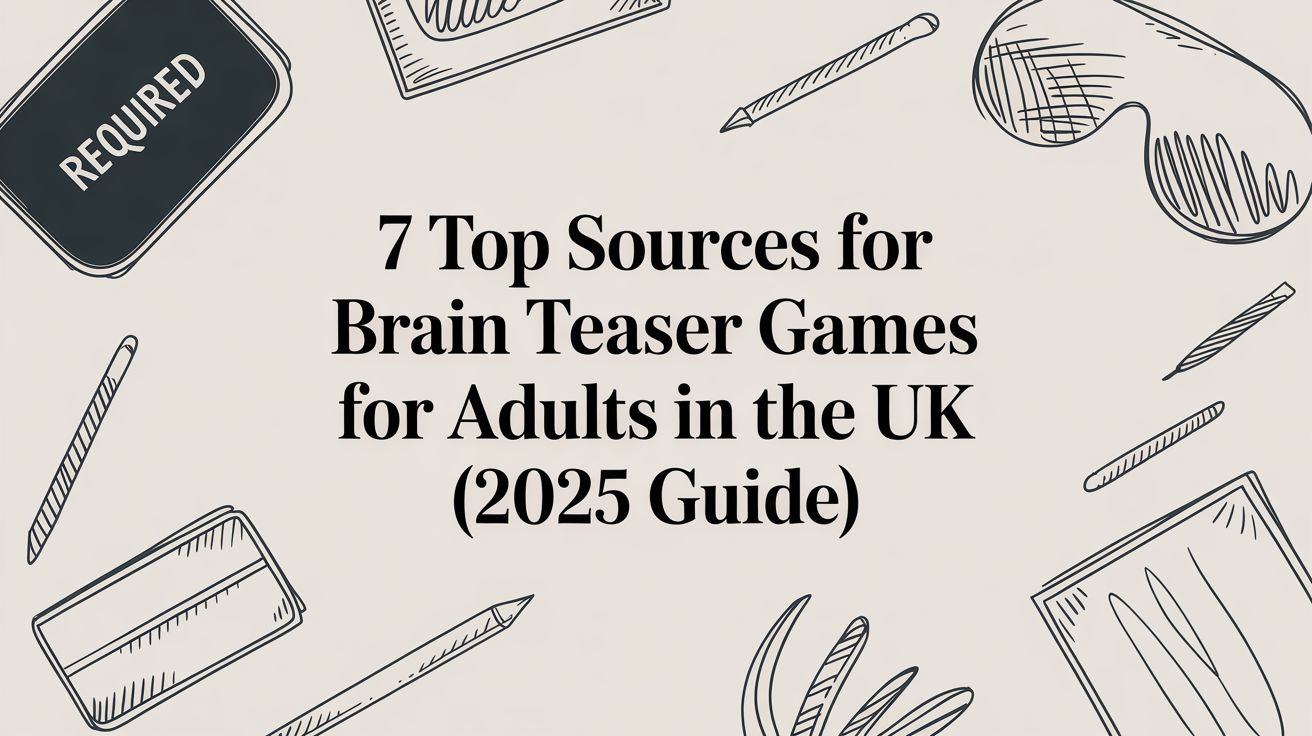 7 Top Sources for Brain Teaser Games for Adults in the UK (2025 Guide)