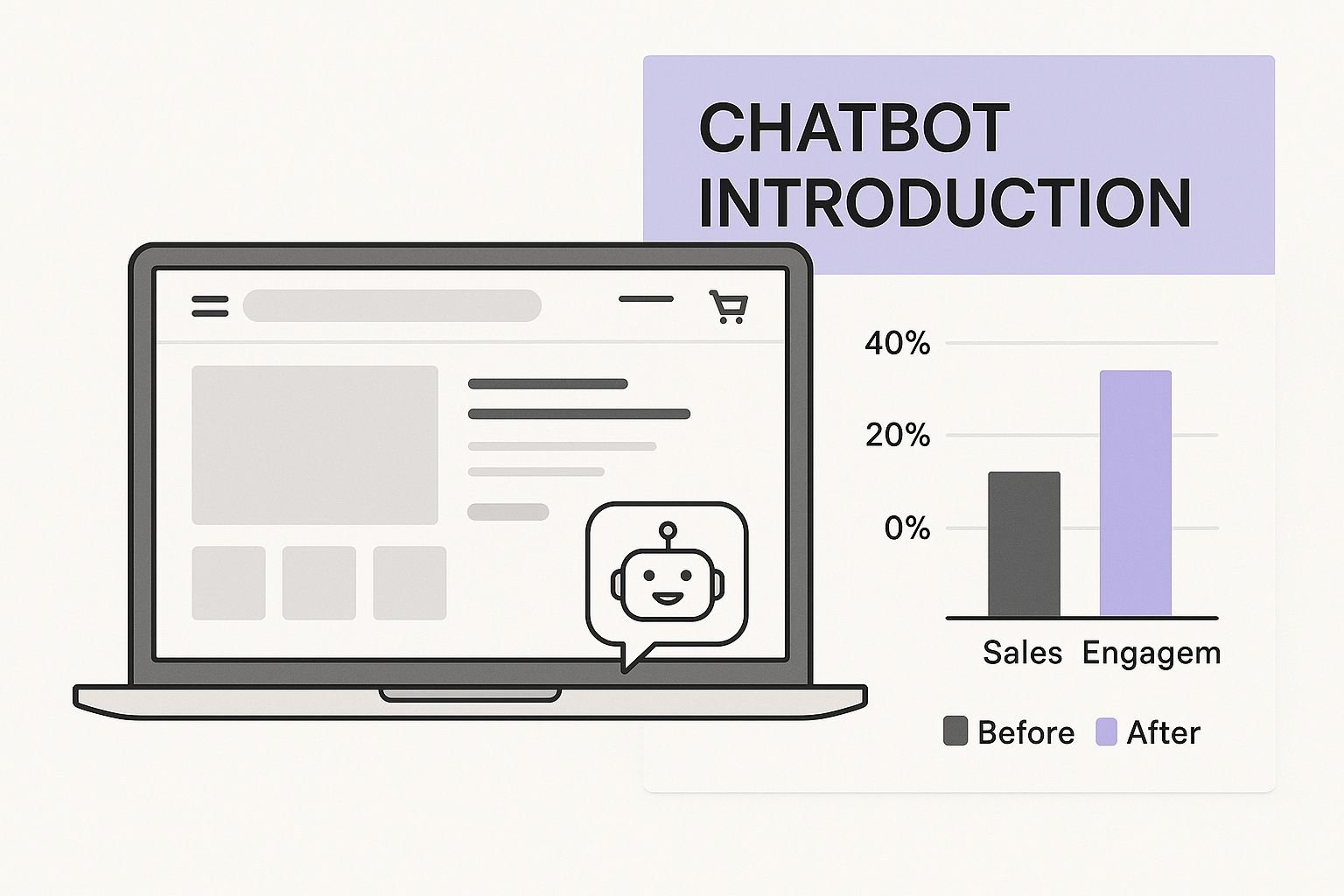 Infographic about chatbot in ecommerce