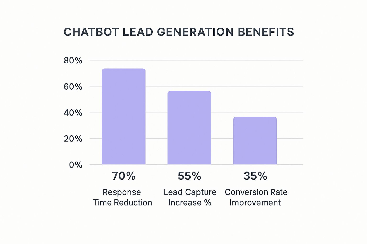 Infographic about chatbot for lead generation