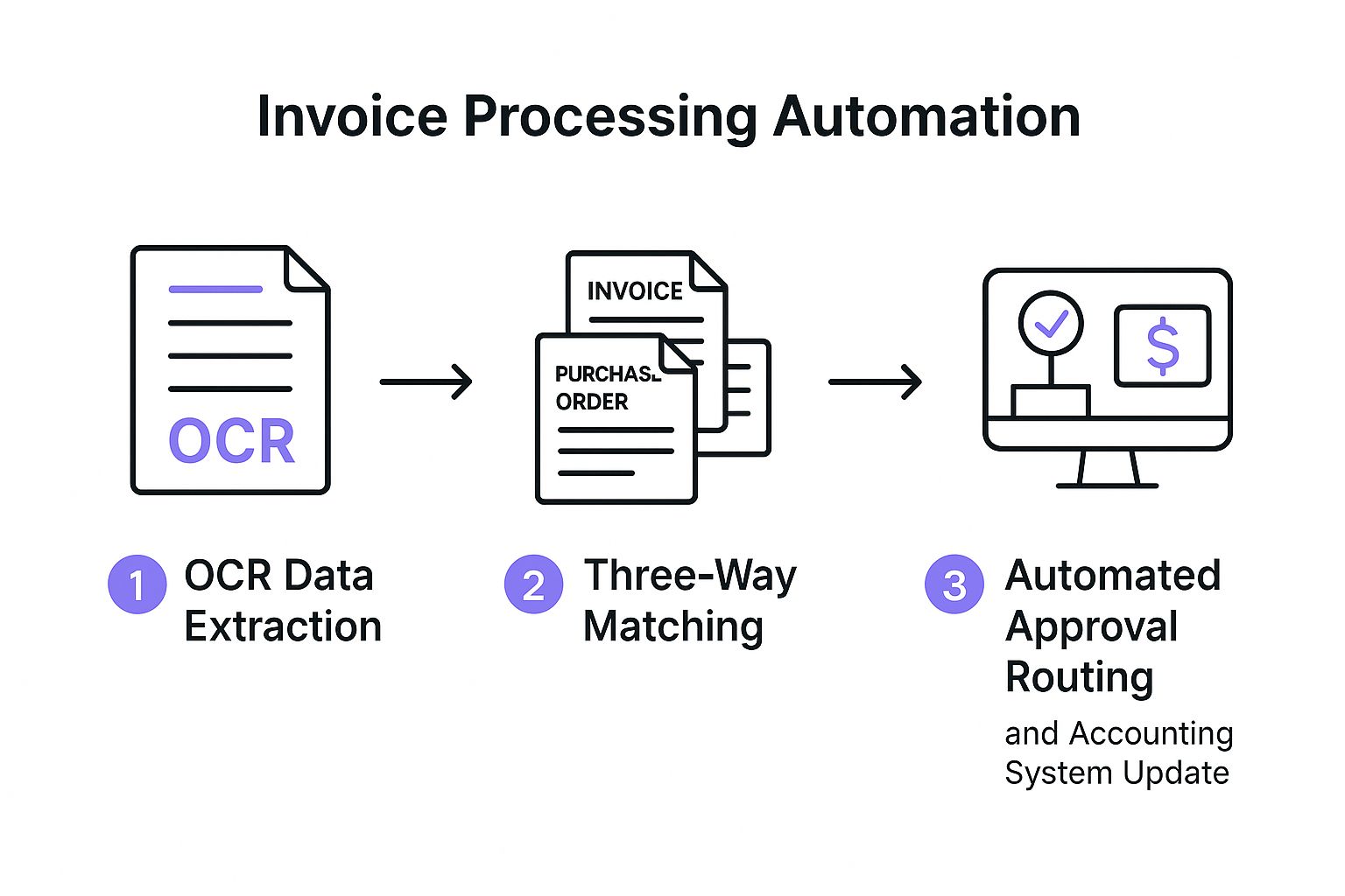 Infographic showing key data about Invoice Processing Automation