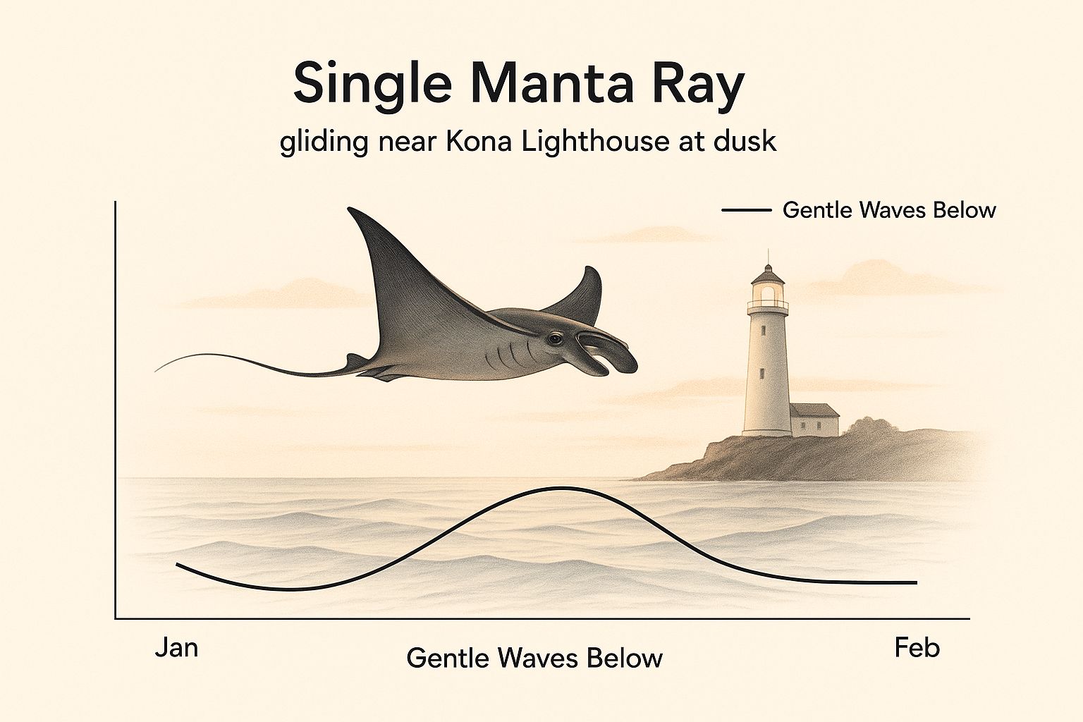 Infographic about manta dive kona