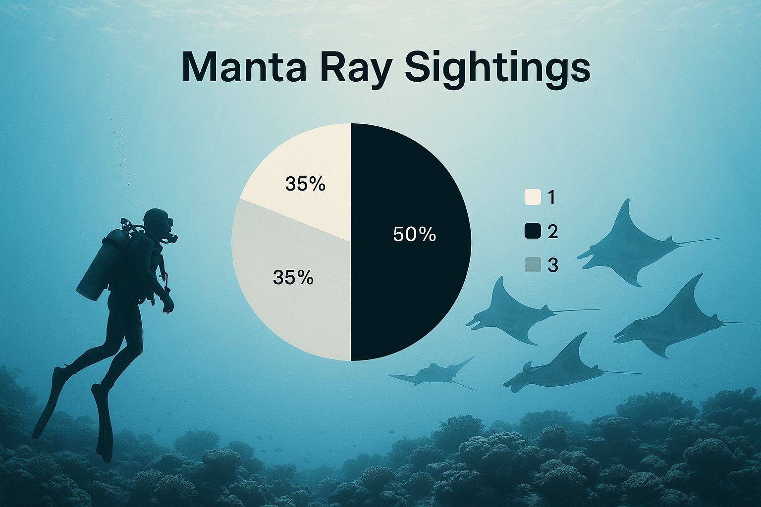 Infographic about big island scuba diving