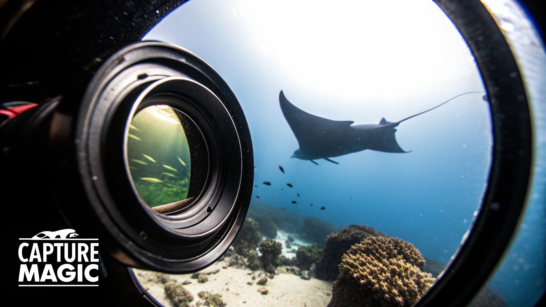 Manta Ray Night Dive Photography