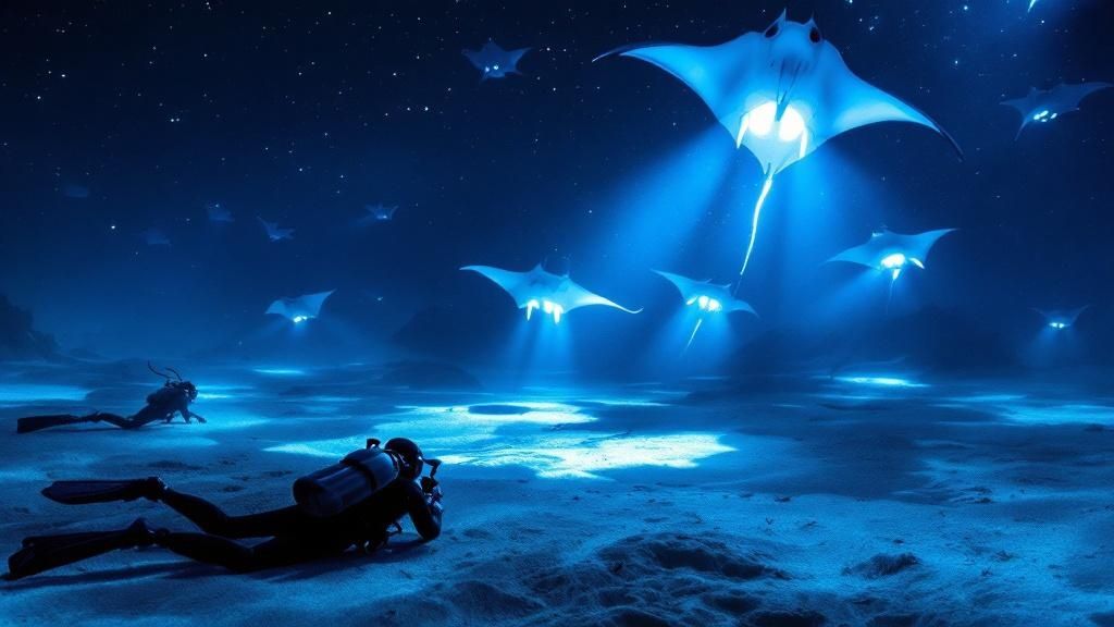 Manta Ray Night Dives at Manta Village