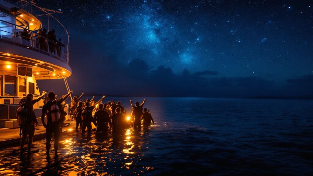 A close-up of a manta ray's underside, clearly showing the unique spot patterns used for identification.
