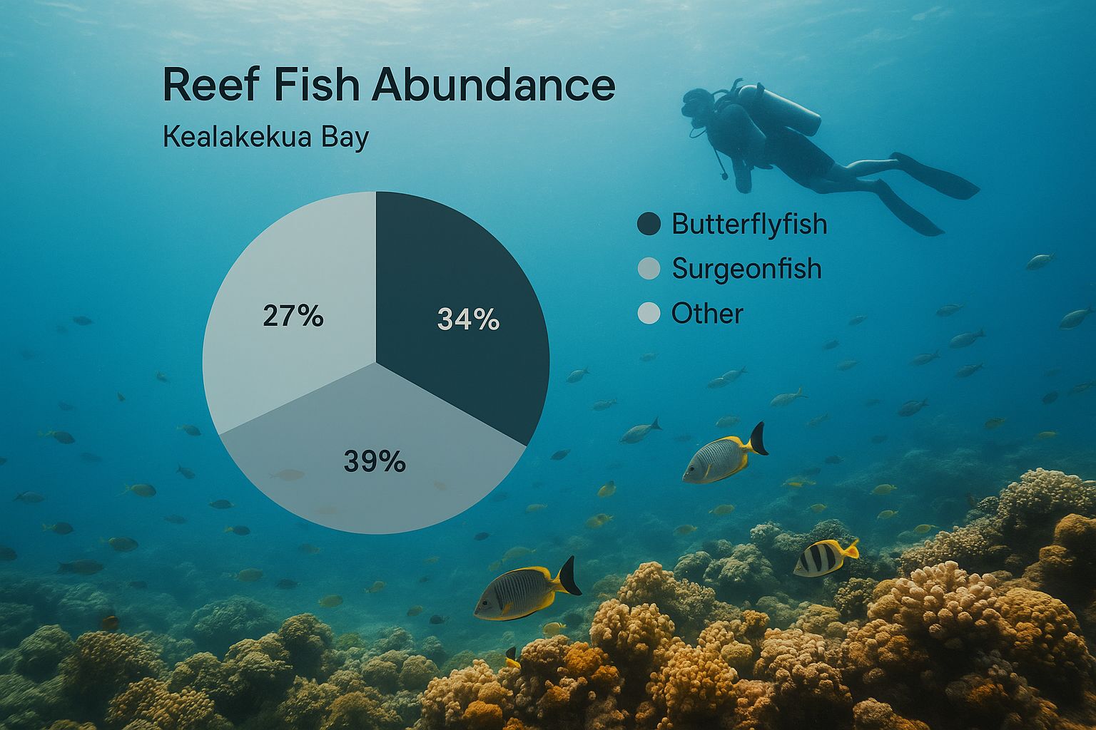 Infographic about big island scuba diving