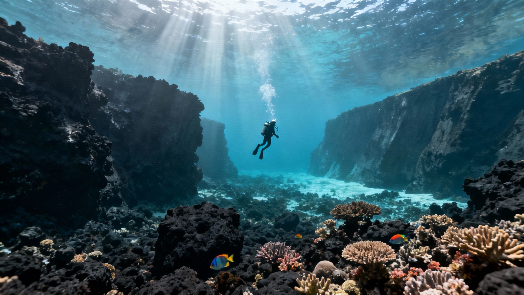 Underwater Lava Flow