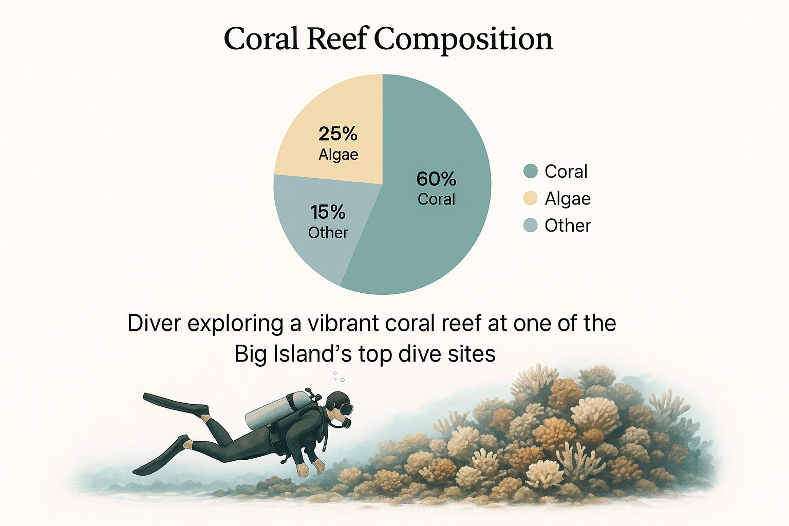 Infographic about big island scuba diving
