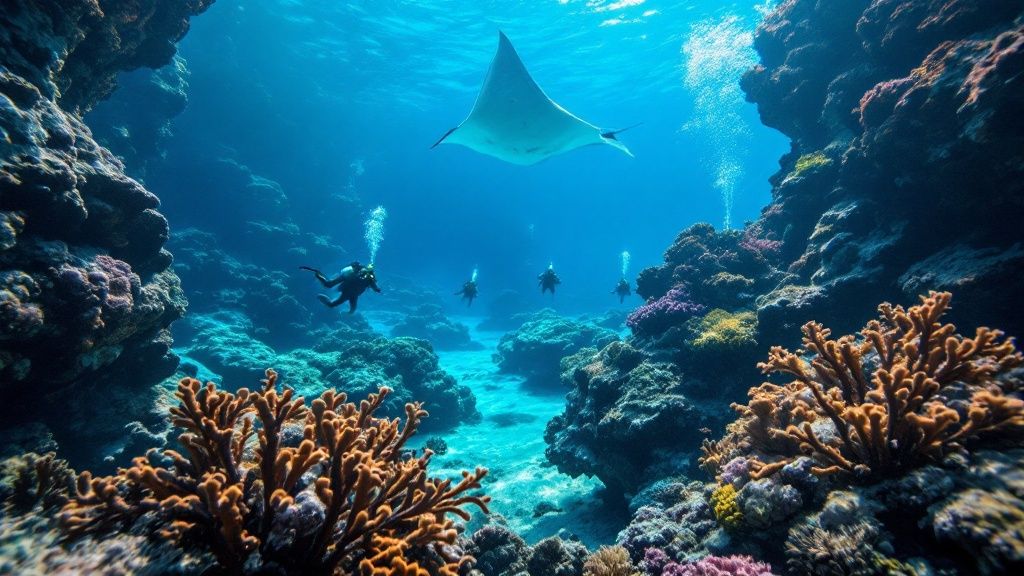 Manta Ray in Kona