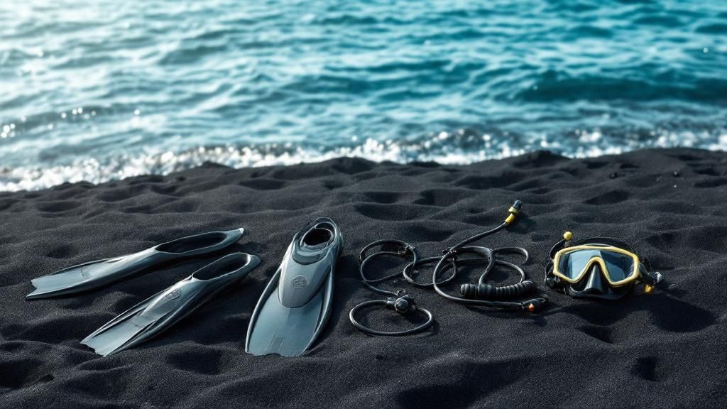 A majestic manta ray glides through the water during a night dive.