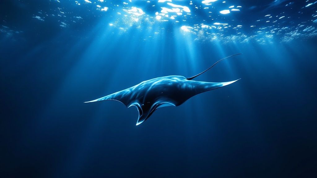 Manta Ray in Kona