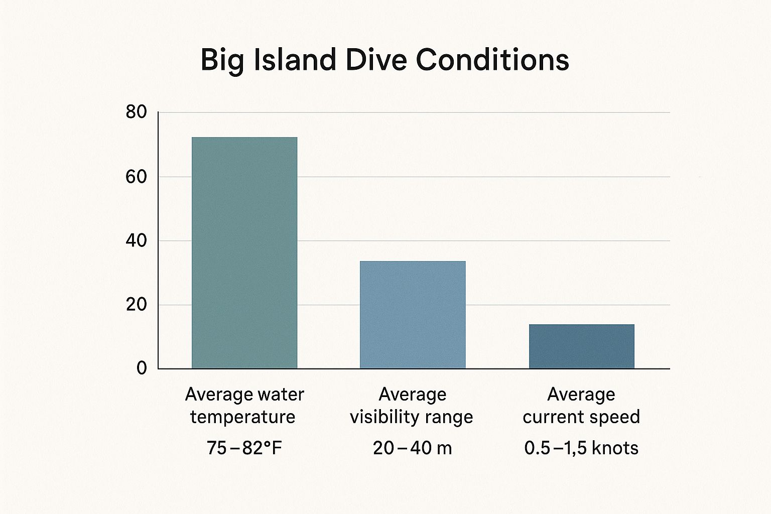 Infographic about big island scuba diving