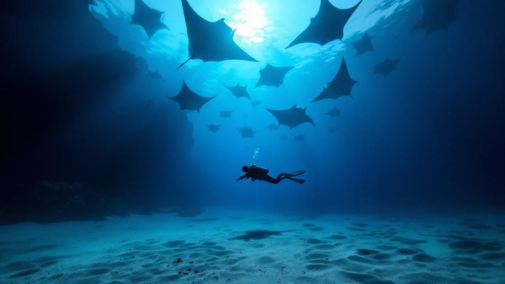 Manta Ray Night Dive at Manta Village