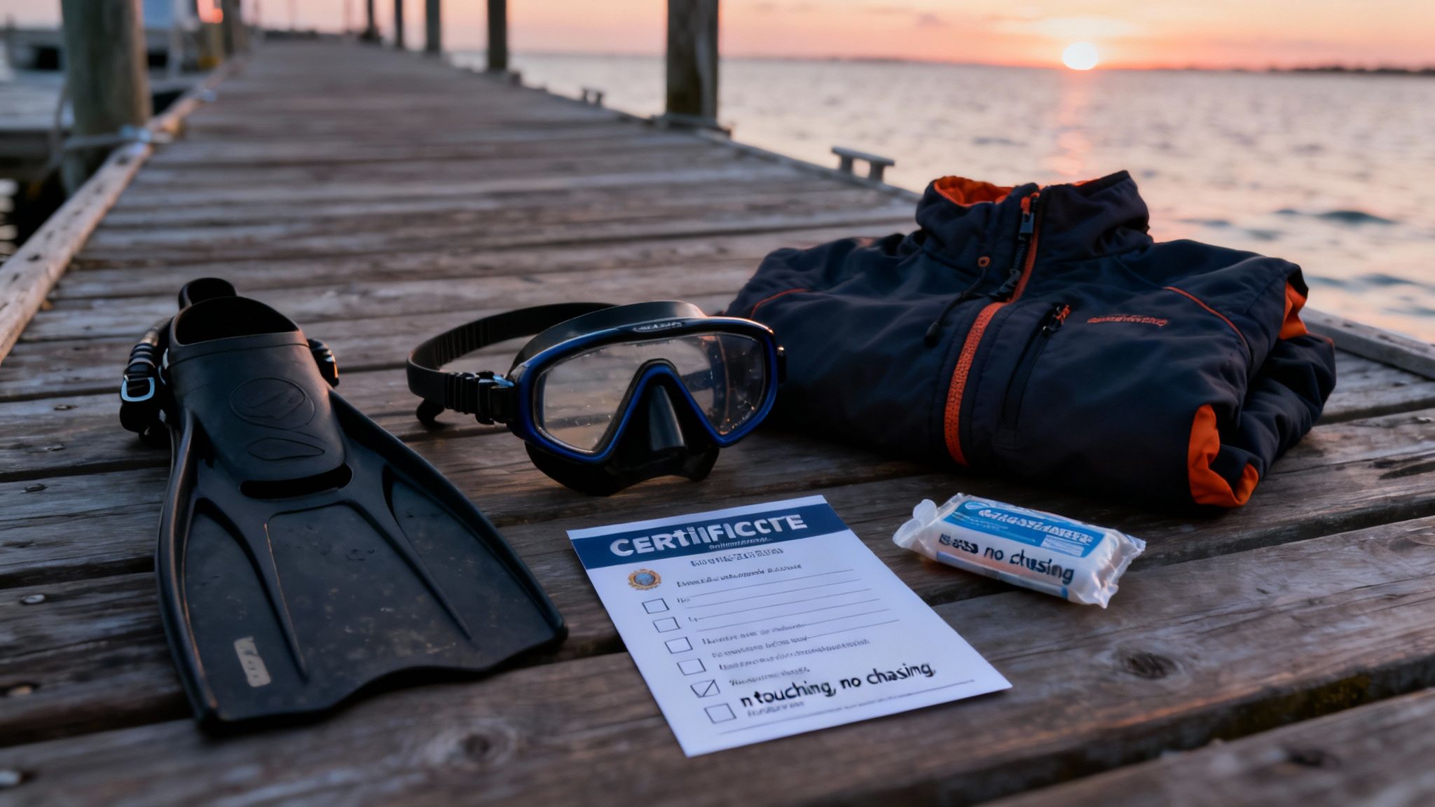 A group of scuba divers listening to a pre-dive briefing on a boat in Kona.