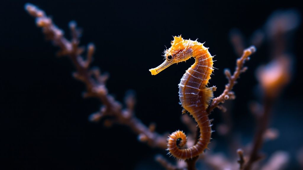 A diver explores a vibrant coral reef in Kealakekua Bay, with clear blue water and sunlight filtering from above.
