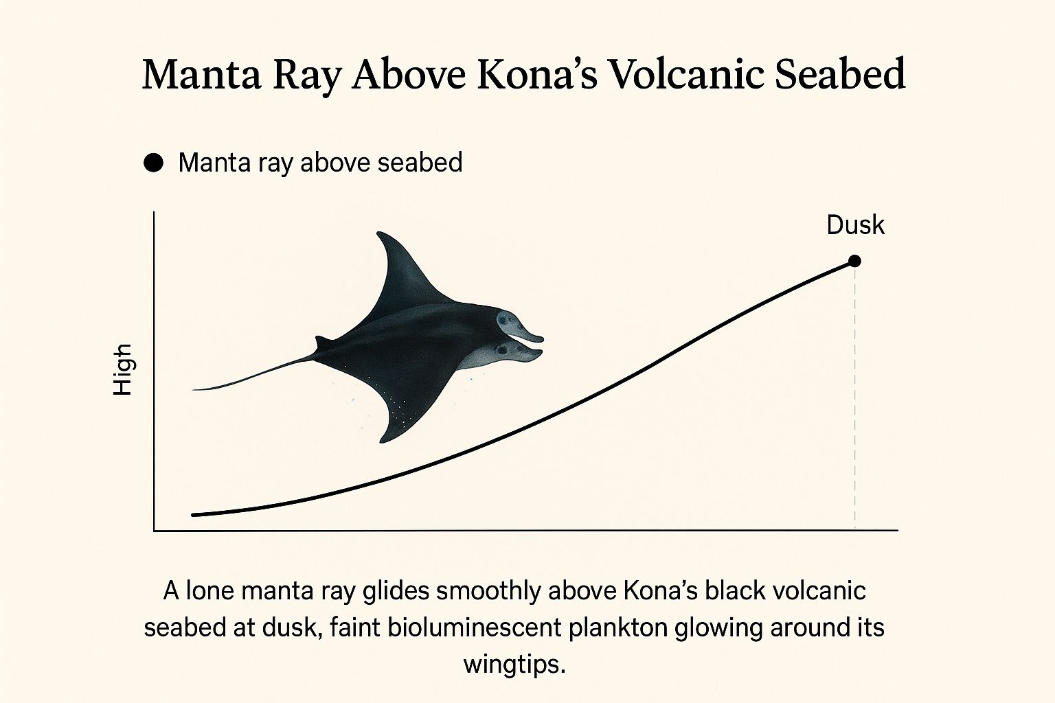 Infographic about manta ray dive kona