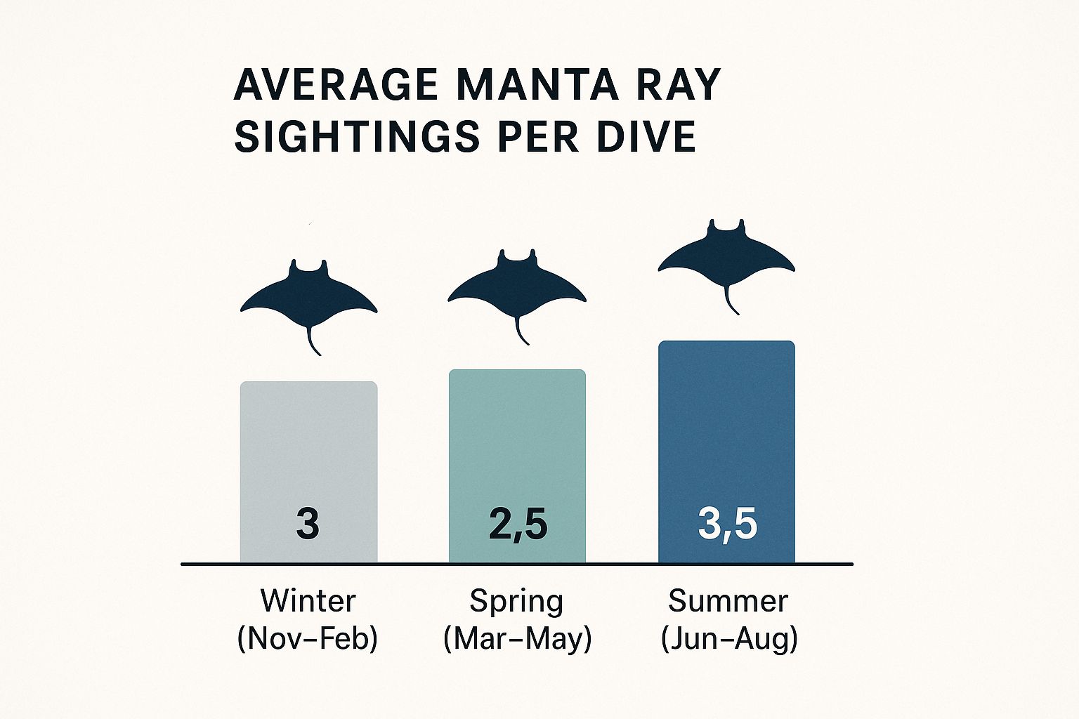 Infographic about manta ray night dive kailua kona