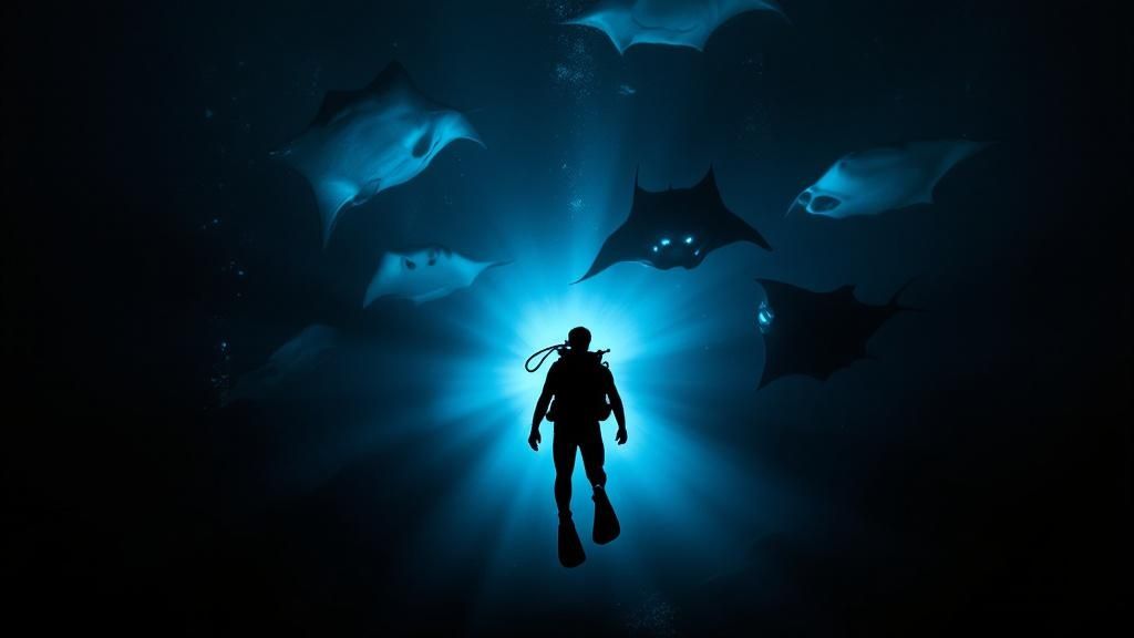 Manta Ray in Kona