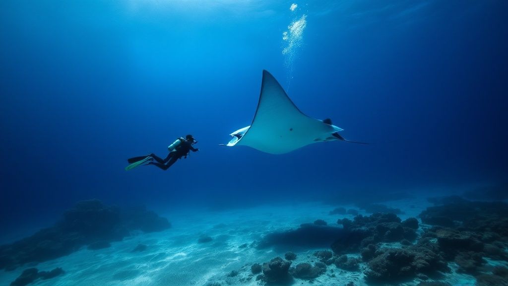 Manta Ray in Kona