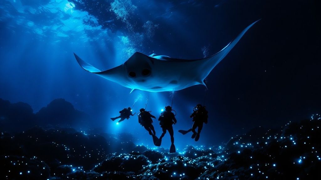Manta Ray in Kona