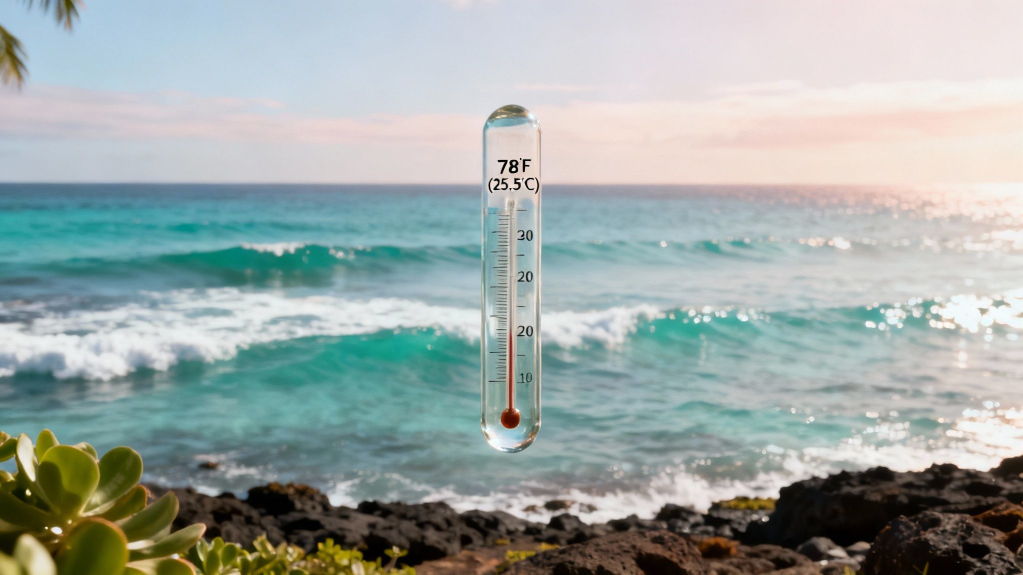 A vibrant underwater scene in Kona with a scuba diver exploring a coral reef.