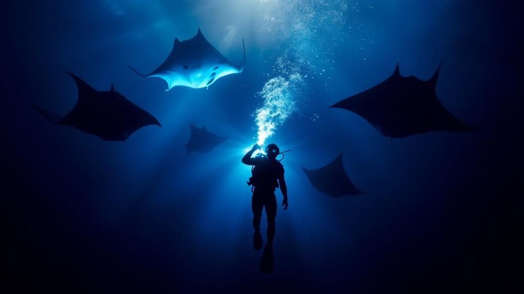 Manta Rays in Kona