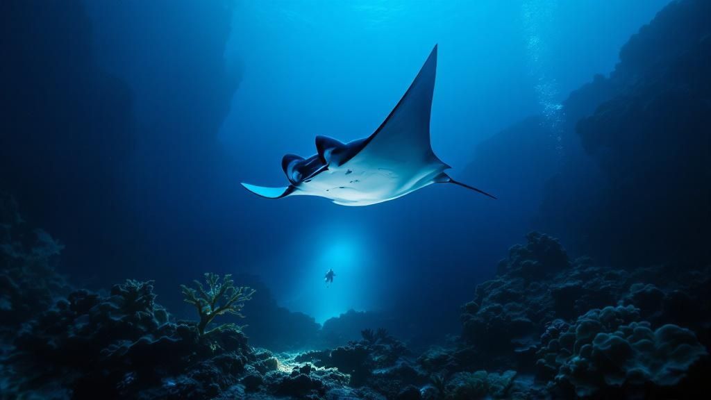 A group of divers getting ready for a night dive from a boat.