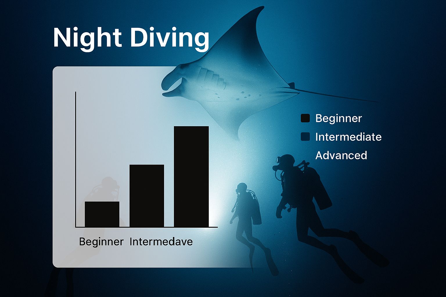 Infographic about manta dive kona