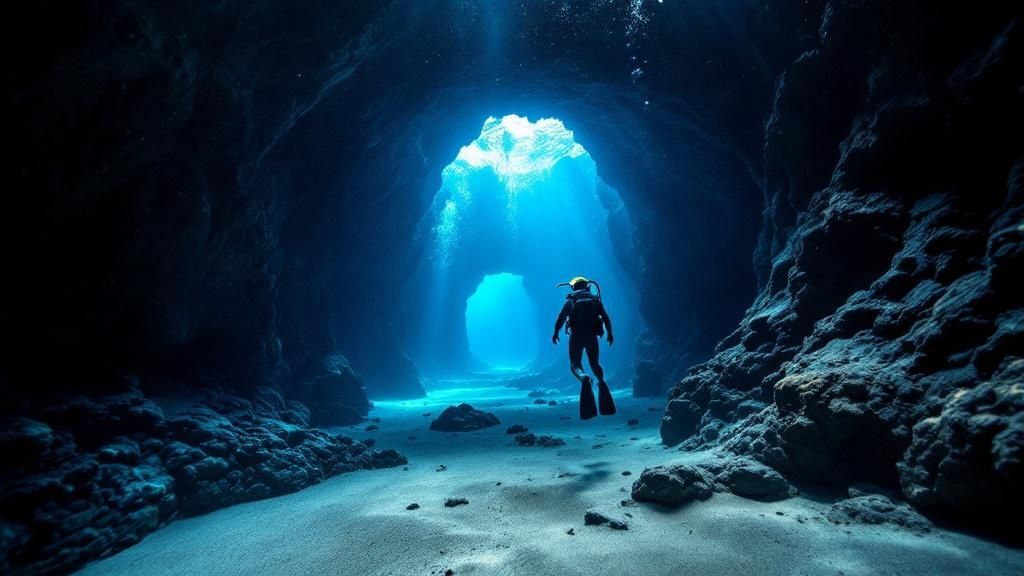 Underwater Lava Formations and Geological Diving