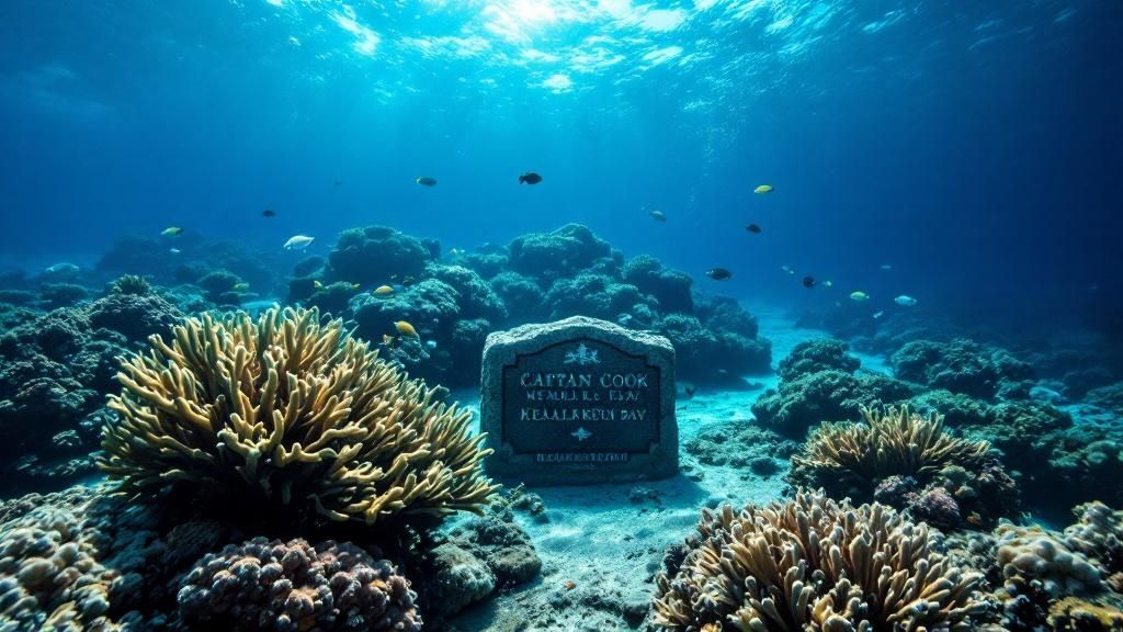 Kealakekua Bay - Captain Cook Monument
