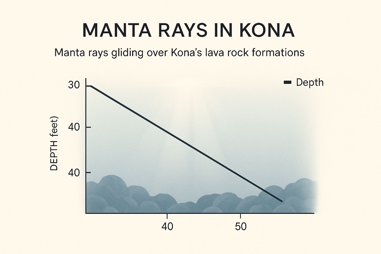 Infographic about manta ray dive kona