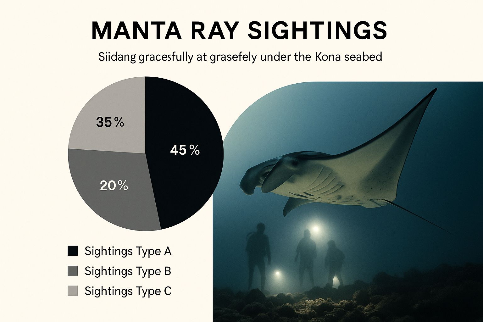 Infographic about manta dive kona