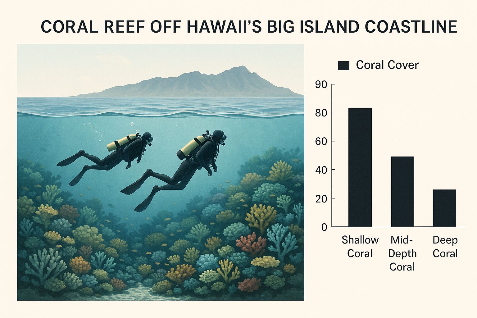 Infographic about big island diving