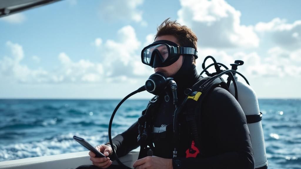 Diver preparing gear for a Big Island scuba diving adventure