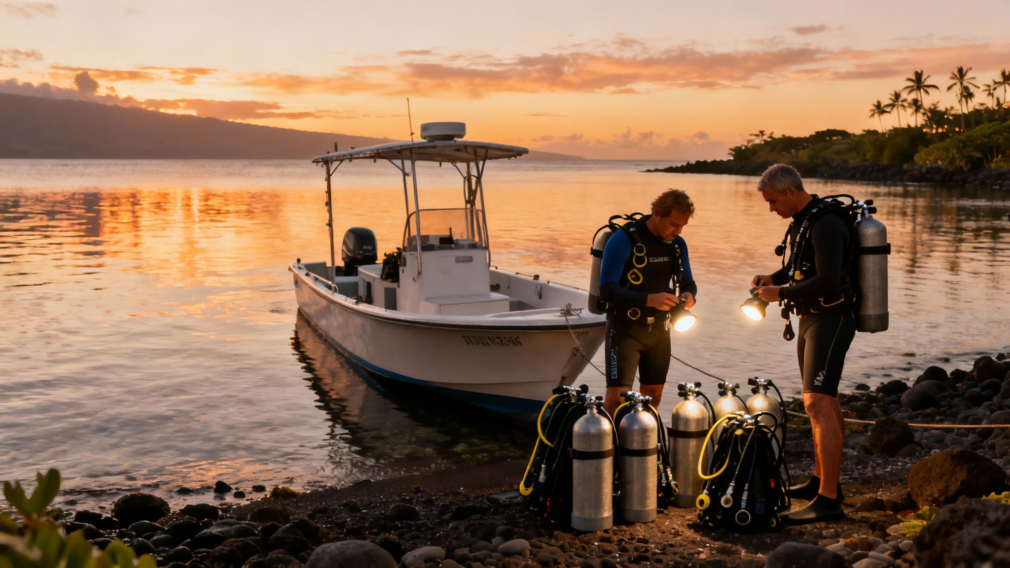 Manta Ray Lights at Garden Eel Cove