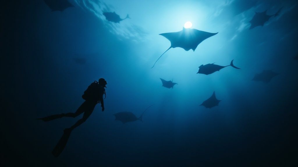 Manta Rays in Kona
