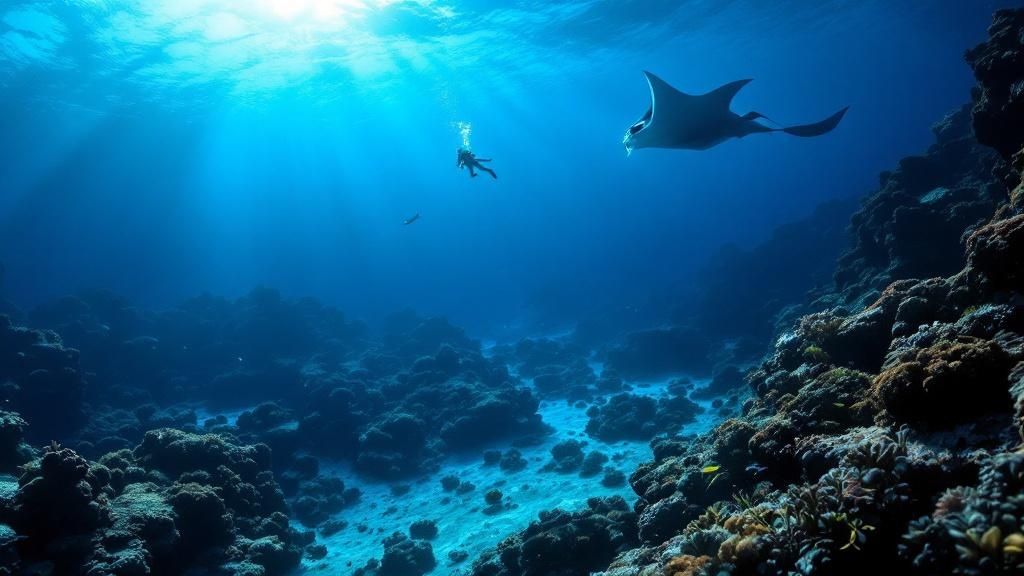 Manta Ray in Kona